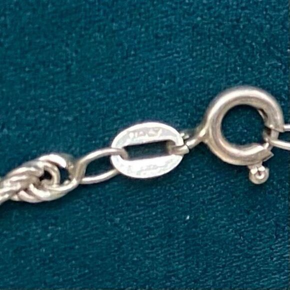 AUS Sterling 925 Silver Twisted Rope Bracelet - Picture 9 of 16